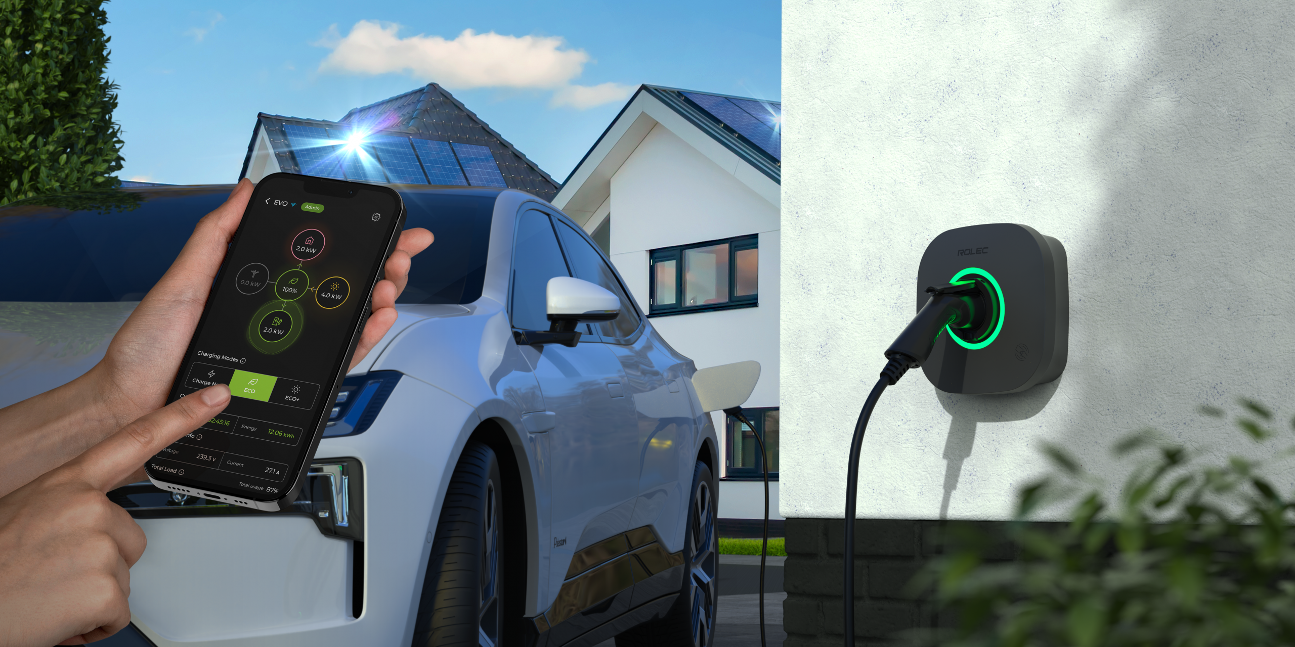 EVO with car and mobile app - Charging ECO Mode